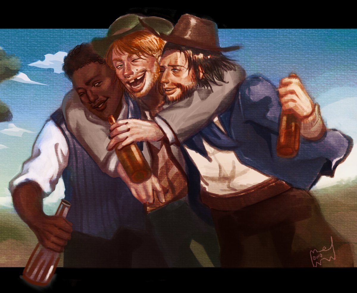 Drinking buddies 🍻 #rdr2