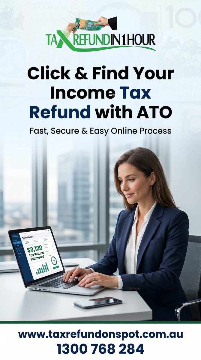 TaxRefundOnSpot's tweet image. CLICK &amp;amp; FIND YOUR INCOME TAX REFUND WITH ATO
#taxcompliance #taxfiling #sydney #photo #twitterphoto