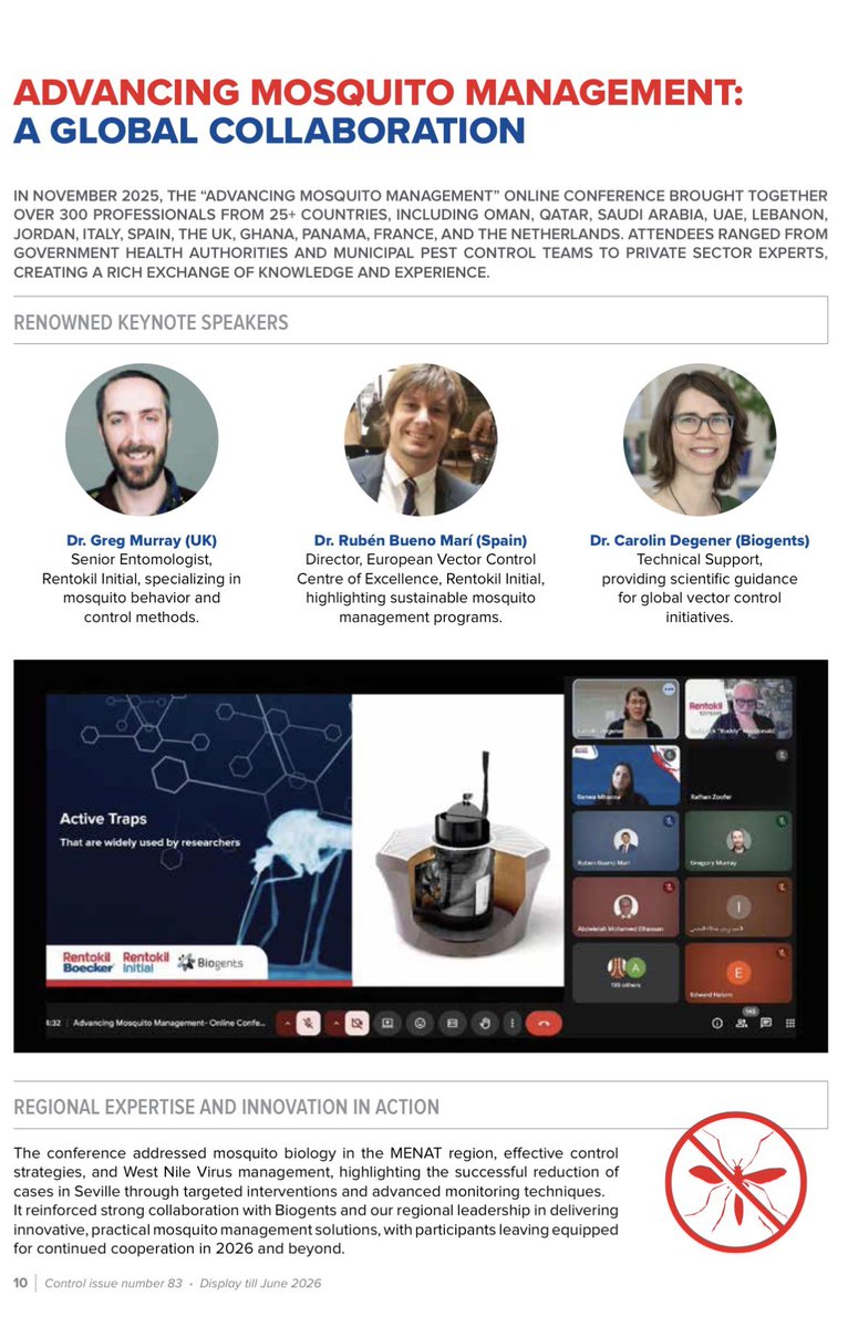 rubueno10's tweet image. 📢 Advancing #Mosquito Management: a Global Collaboration 🚀🦟
#VectorControl #Innovations #PublicHealth