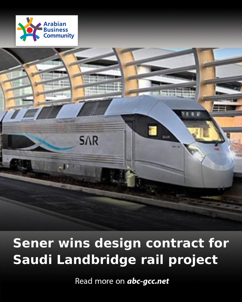 ABCinGCC's tweet image. Saudi Arabia has taken a significant step forward on its long-planned Landbridge railway, awarding Sener the lead design contract for the multi-billion-dollar project

Read more on abc-gcc.net/News/1/394874

#ABCNews #Transportation #Railway #DesignContract #SaudiArabia