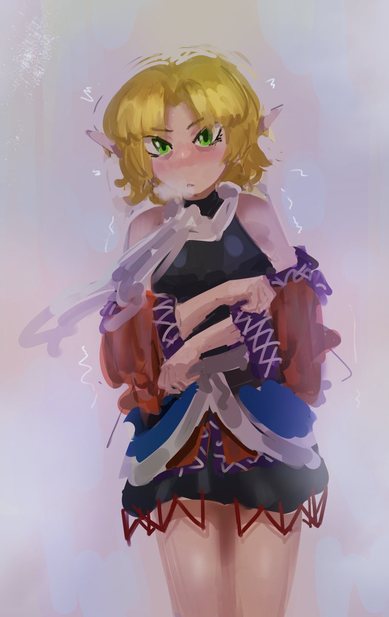 Parsee, who is shivering from the cold
#東方