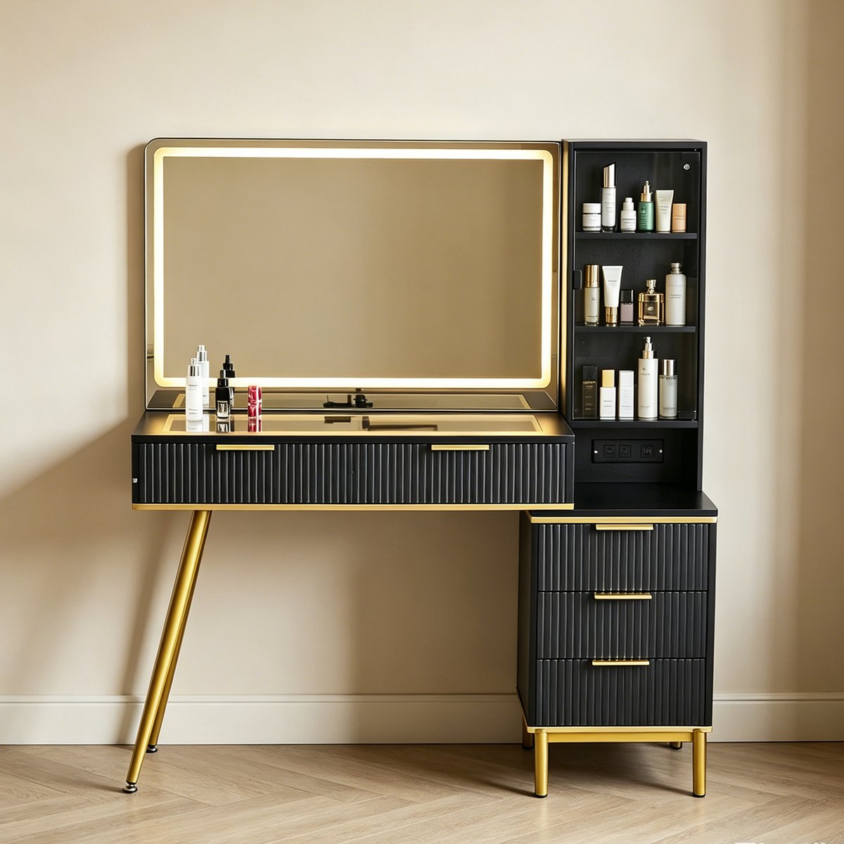 zenyarahome's tweet image. Makeup Vanity With Led Lighted Large Mirror,usb Power Outlet And 3 Modes Adjustable Brightness Light,vanity Desk With Shelves And 3 Drawers.
wayfair.com/furniture/pdp/…
#makeuptable #table #vanitytable #vanitydesk #furniture