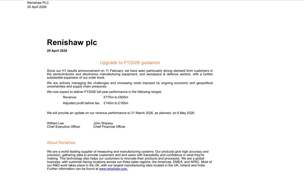rhomboid1MF's tweet image. #RSW short and sweet…I’ve not cross checked against f’casts but if this isn’t a meaningful upgrade then I will undertake to never give a hot take on an RNS ever again