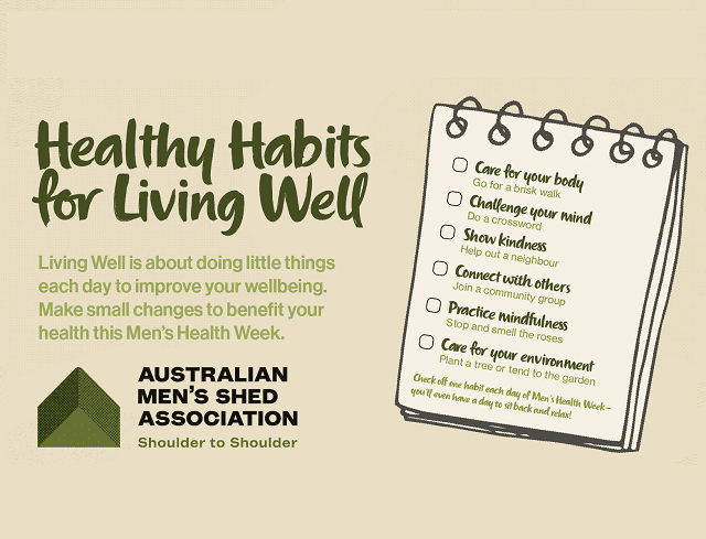 HumanisingMen's tweet image. Healthy Habits for Living Well malehealth.org.au/healthy-habits… #GetActive #Healthyeating #HeartHealth