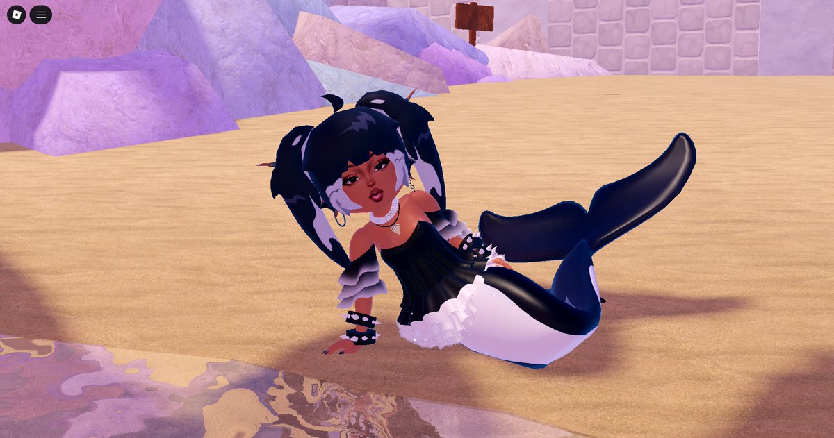 RoyaltyFreeCoco's tweet image. Wanna know something cool about orcas? They can do a KILLER whale impression 🫧🌊

Tidalglow is TEN days away I hear! I still have wacky hair UGC for every occasion! 🐚

But fr, this kind of UGC grew on me...expect more low-poly hair fits!! 

#royalehigh #RHTC