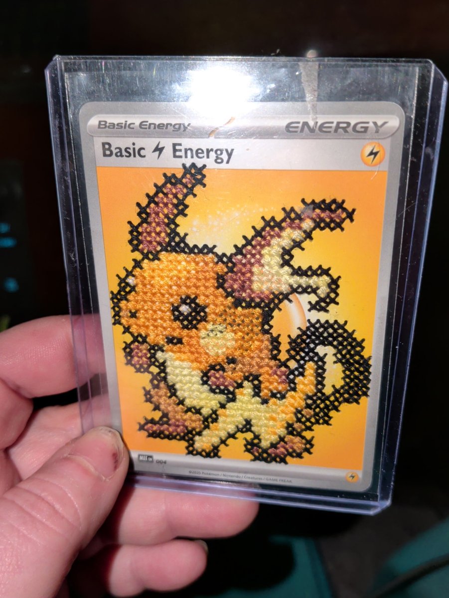 bluestar155's tweet photo. @GroudonKing Make art on them through cross stitch https://t.co/e16QQ2WTC4