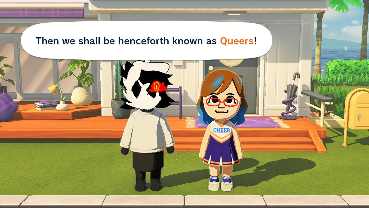 im so jealous of how nice everyone's folly miis in tomodachi life look, i cannot draw on a touch screen to save my life so she looks a bit crumpled

but shes my awesome wife so i cannot complain too much!!!