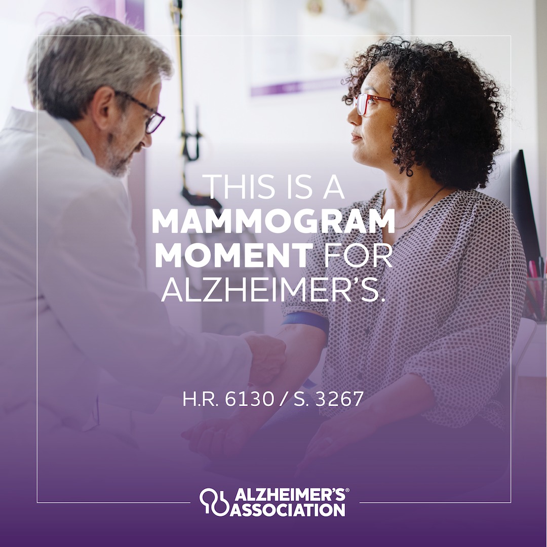 alzassociation's tweet photo. A simple blood test can detect Alzheimer’s before symptoms appear, but a legal barrier prevents Medicare from covering it. Congress can unlock access to early, accurate diagnosis and FDA-approved treatments by supporting the bipartisan Alzheimer’s Screening and Prevention Act.