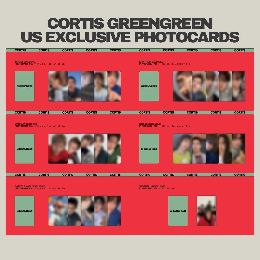 CORTIS GREENGREEN ALBUM US SHOP EXCLUSIVE 🇺🇸 KPOP NARA TARGET