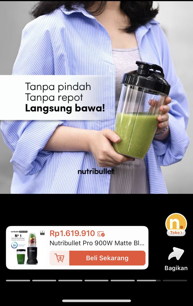 shellong_'s tweet photo. Jual Nutribullet 900w pro nih bisa langsung jadi tumblr on the go, peruntukannya buat bikin smoothies ga pake tambahan air, kebayangkan sekuat apa pisaunya? Aku halusin bumbu buat masak ga sampe 30detik
100% New dan Ori. Di oren normal 1,6 loh, aku kasih 1,2 aja. COD/oren/ojek https://t.co/x5l8ubsnj9