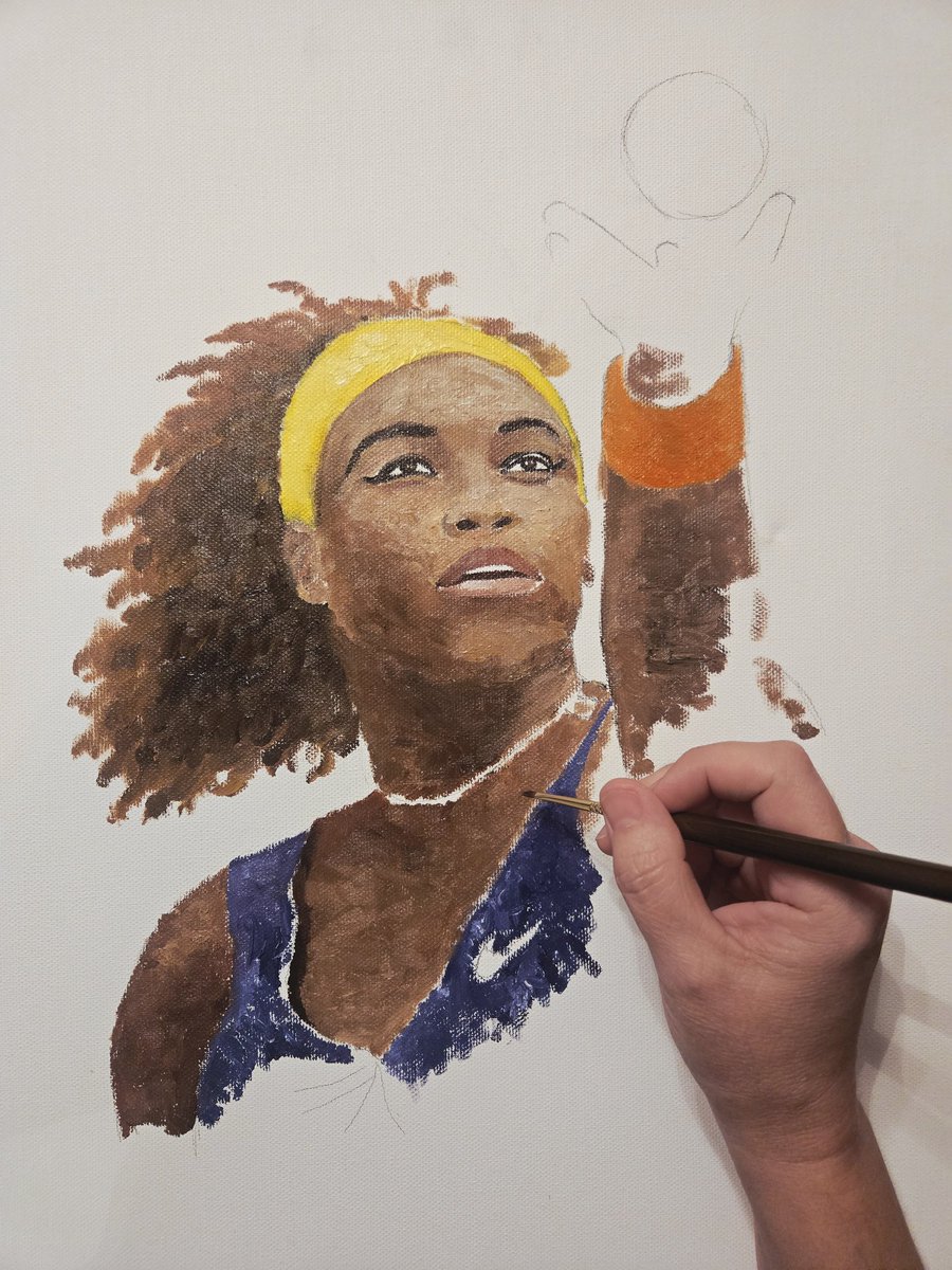 Ang_USL's tweet image. ***Update***
Still a lot to do, but I think this is a good place to hit the pause button. Thanks for following along! 🎨🎾 #SerenaWilliams #art #inprogress