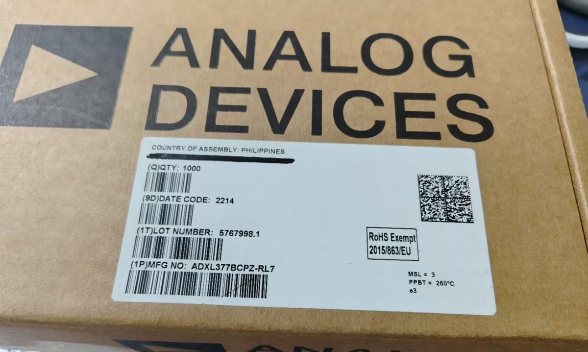 T_two_HK's tweet photo. "Investing is about controlling oneself in one's own game rather than defeating others in theirs."
TDK InvenSense  ICM-42670-P
ADI  ADXL377BCPZ-RL7
RENESAS  IPS2550DE1R
#tdk #invensense #analogdevices #renesas #sensor #imu #mems #motionsensor #uav #fpv #drone #drones #fyp #viral https://t.co/4uCaFGUQ2M