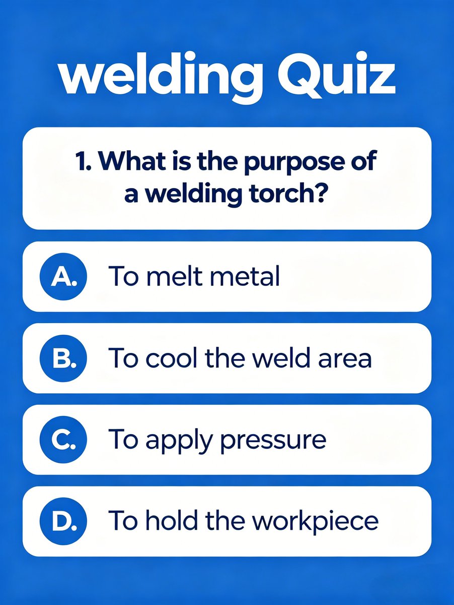 JUBAWELD1988's tweet image. Our welding friends !🥳🥳
What are your answers to this question?
Let's guess!🤓🤓
#welding #DIY #hardware #migwelding #tigwelding #equipment
