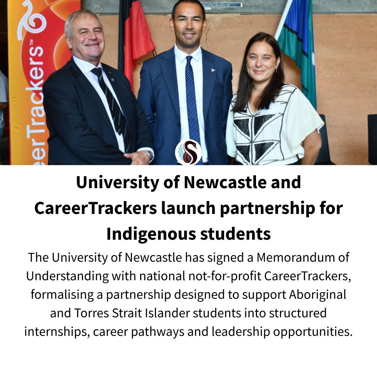 INews33's tweet image. CareerTrackers partners with more than 200 leading employers across the country to create paid internship and employment pathways for First Nations university students. 

indigenousnewsaustralia.com/2026/04/20/uni… 

#Aboriginal #Indigenous #news #policy #education