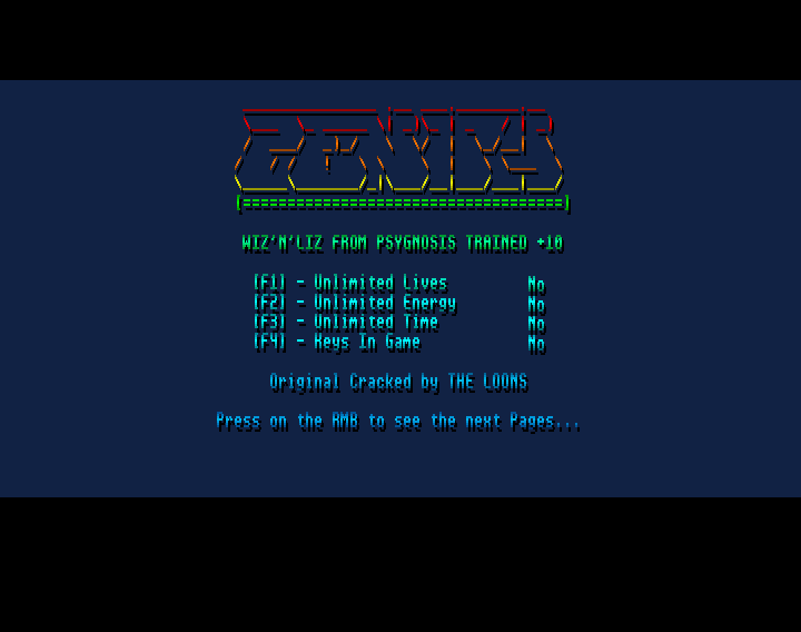CracktroBot's tweet image. Wiz 'n Liz (1993) - Trainer (+10): Zenith (ZNT) - #Amiga
Aztec Challenge (1983) - Crack: Remember - Trainer: +3 - #Commodore64
Thing Bounces Back (1987) - Crack: Chon-Chon - #AmstradCPC
Novaload +1E (2001) - Crack: The New Dimension - #Commodore64