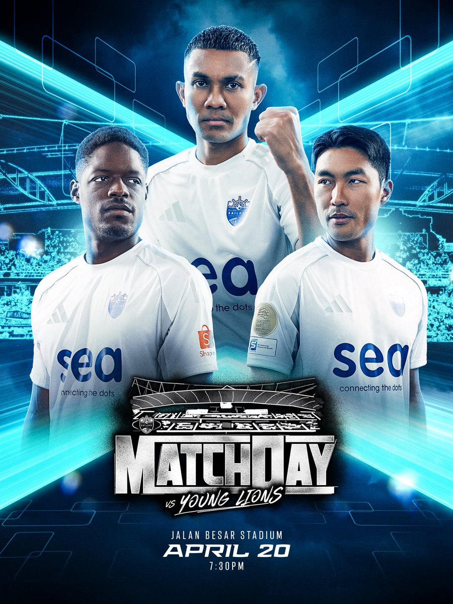 lioncitysailors's tweet image. 𝐓𝐡𝐞 #𝐋𝐂𝐒𝐘𝐆𝐋 𝐒𝐡𝐨𝐰𝐝𝐨𝐰𝐧 𝐀𝐰𝐚𝐢𝐭𝐬. 🤼

It’s matchday as we wrestle with the Young Lions in our penultimate home game of the 2025/26 #SPL season. 

See you fans at Jalan Besar Stadium! 👋

#allhandsondeck #lioncitysailors