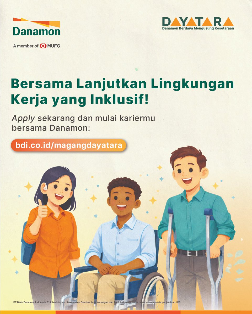CDCUIcareer's tweet image. #Disabilitas #Diversity #Equity #Inclusion #lowongankerja #infomagang #lowonganmagang