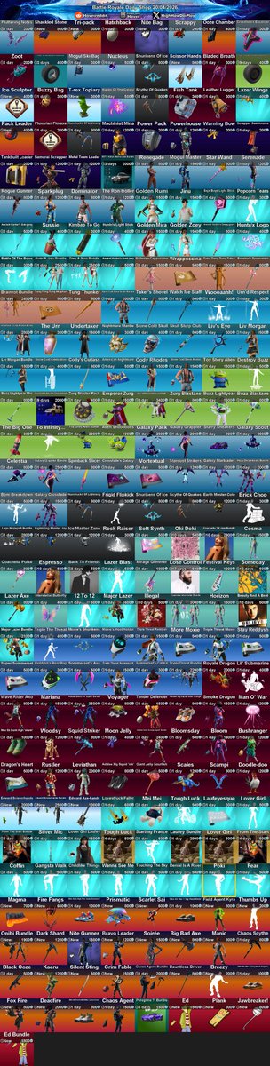 stw_leaks's tweet image. Tienda de Battle Royale 19/04/26 y Alertas de Salvar el Mundo - Battle Royale Store 19/04/26 and Save The World Alerts 

CODE: LoCoX-1987 

#Fortnite 
#BattleRoyale 
#SaveTheWorld