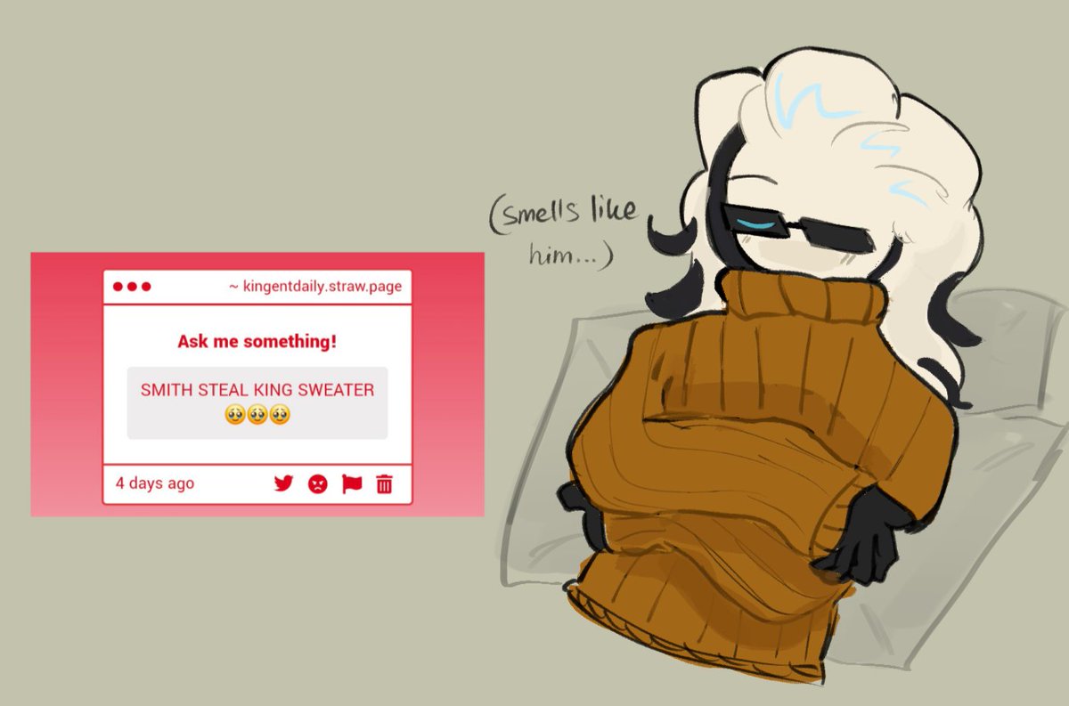 kingentdaily's tweet photo. day 8 – sweater https://t.co/7oPrkZBJcb