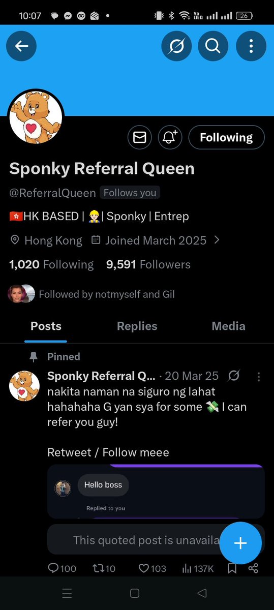 darxoppy's tweet photo. Nagbabalik ang #1 Delulu Scammer ng Twitter/X.

Referral Queen

Pinagsasabi nito may contact daw siya sa mga popular guys Pero in reality siya rin lang naman kausap mo sa TG hindi yung mga guys na more refer niya https://t.co/4ViUIdkvHS