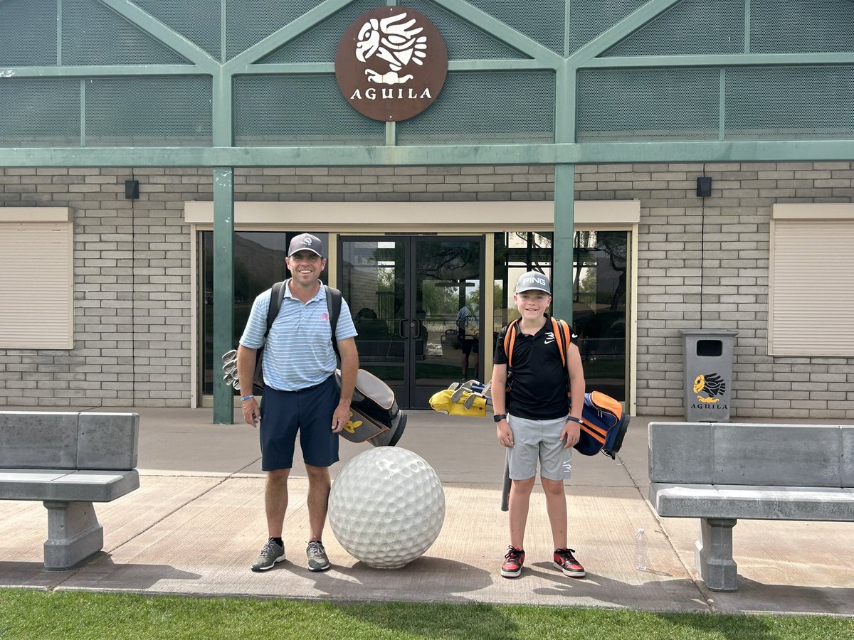 16thholedevil's tweet photo. Memorable day on the golf course today as my 12 year old son beat me for the first time. https://t.co/4WiNXmqm3M