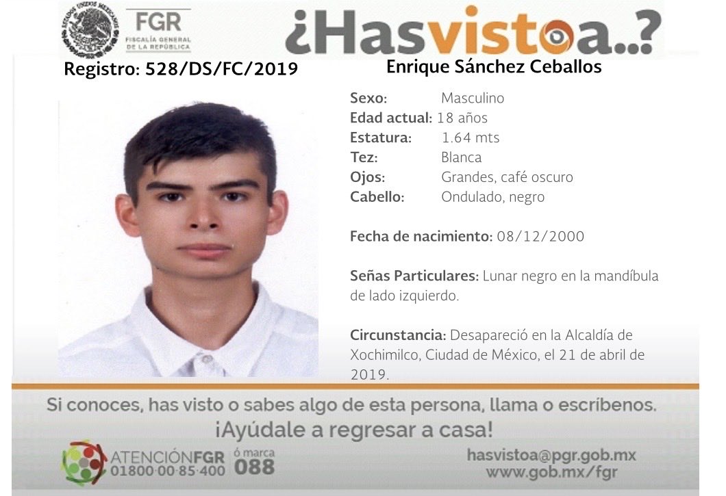 <a href="/UNHumanRights/">UN Human Rights</a> <a href="/volker_turk/">Volker Türk</a> Este es mi hijo, en ya casi 7 años la fiscalía solo ha servido para darle mis datos a gente desconocida y amenazarme en mi casa para cerrar la carpeta de investigación.