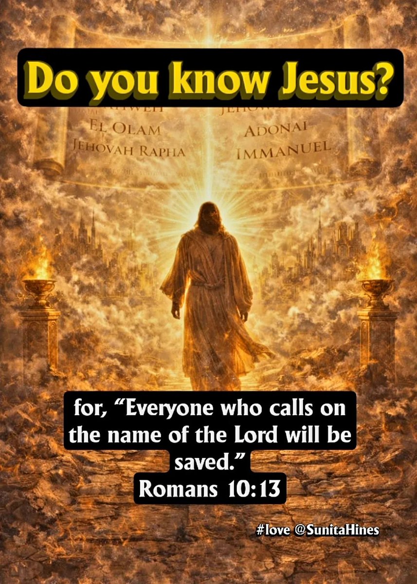 SunitaHines's tweet image. #Prayer
Father, in Jesus' name,
I thank You for drawing those who don't know Your Son, Jesus, so that they can receive Your Son, Jesus Christ, as Lord.
#Amen

If you declare with your mouth, “Jesus is Lord,” and believe in your heart that God raised him from the dead, you will be