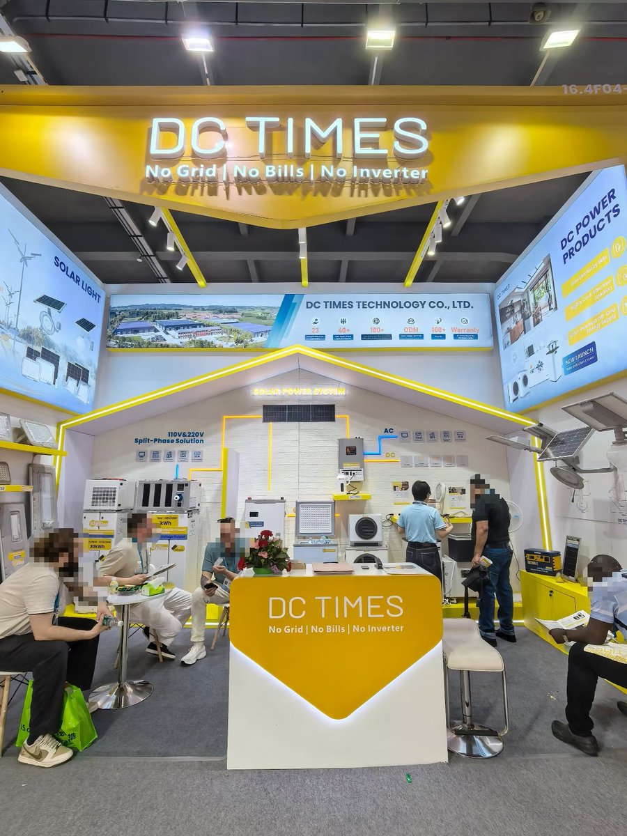 DCTIMES39485's tweet image. The Canton Fair has concluded successfully. Thank you for your recognition and support of the DCTIMES brand.#DCTIMES #Solar
