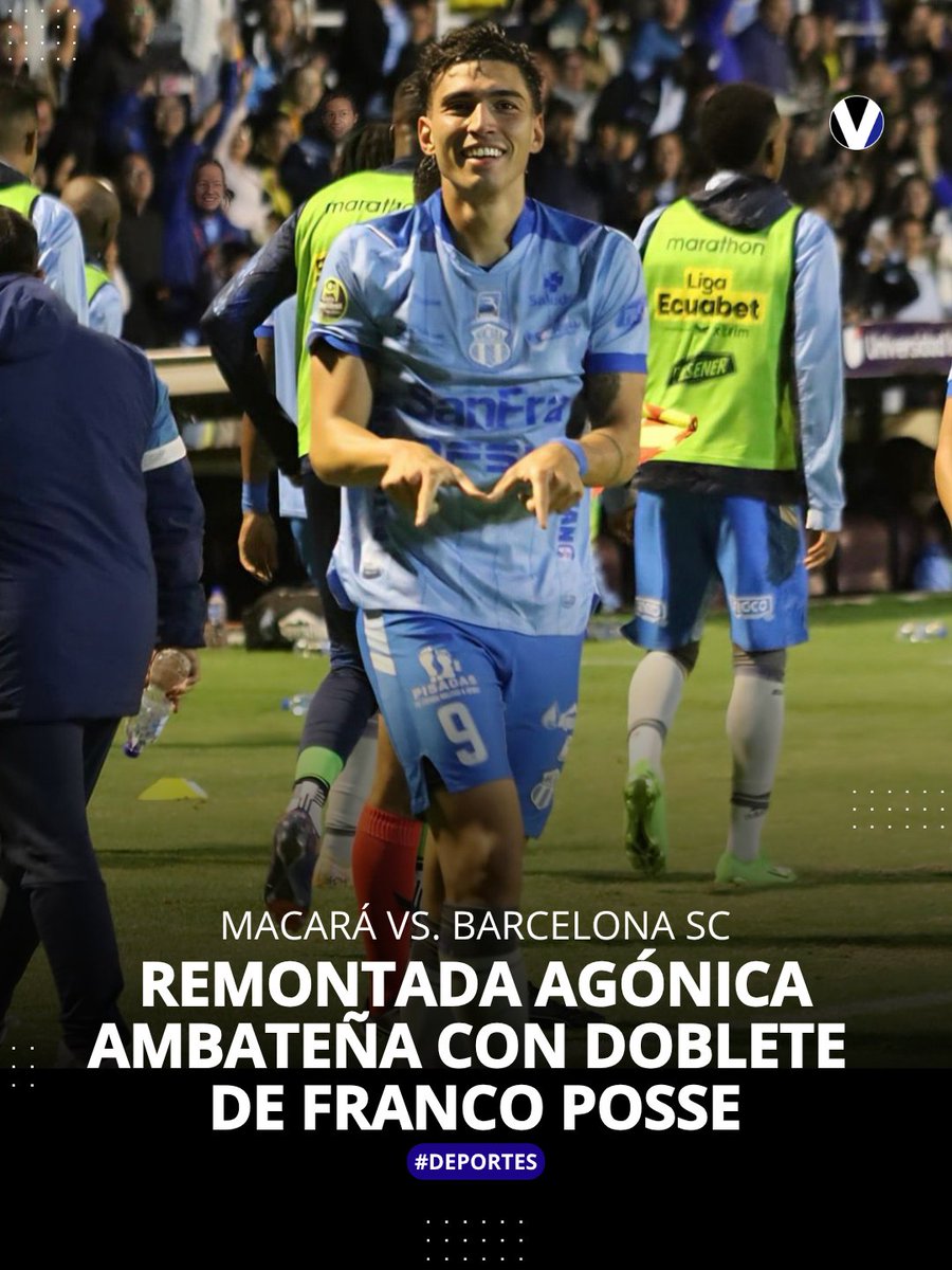 #Deportes | Macará venció 3-1 a Barcelona SC ⚽🔥 con goles en los minutos finales. El resultado mueve la tabla y mete al equipo ambateño en la pelea por los primeros lugares. Más detalles aquí 🔗👇 f.mtr.cool/ikrmlijzbm