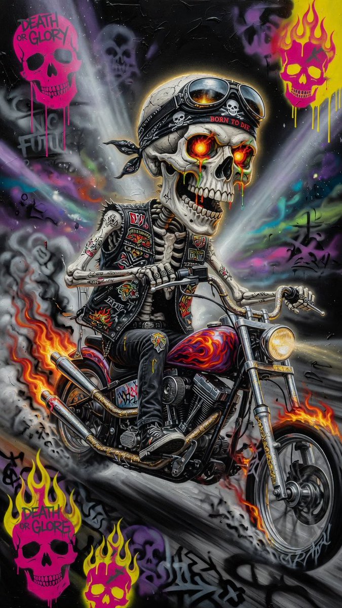Z6Studios's tweet image. How about Some Skeleton Bikers : #Skulls #Bikers #Motorcycle art: