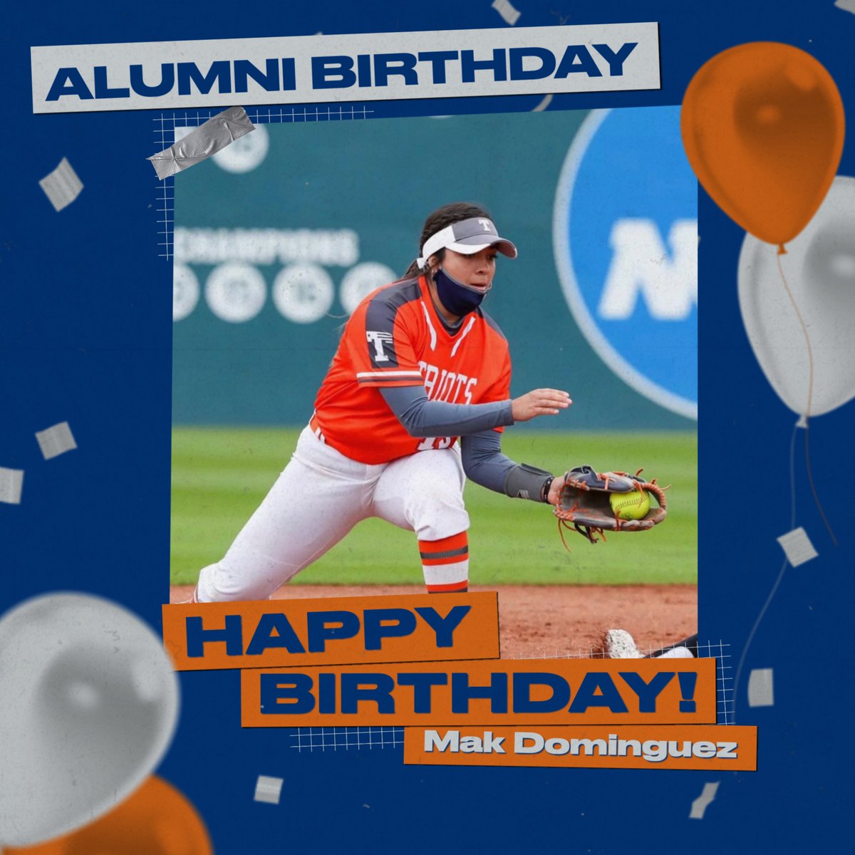 Patriot_sb's tweet photo. Two Pat birthdays to celebrate! Mak Dominguez- 
2022 graduate that helped lead us to the first ever D2 national tournament and our current assistant Coach Behe - 2025 graduate alumni who helped lead us to our fourth consecutive national tournament! https://t.co/0Cyy5Lsngn