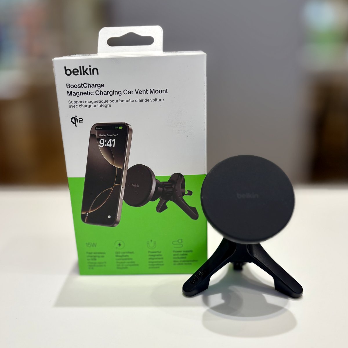 bparkplus's tweet image. 【当店店長オススメ商品📣】
#Belkin Qi2対応の車載充電器👏
ようやく入荷しました！！😭
USB-Cケーブルとシガーソケット付きです👍
#MagSafe 生活をエンジョイしましょう♪
#iPhone #Apple専門店 #ガジェット #新生活