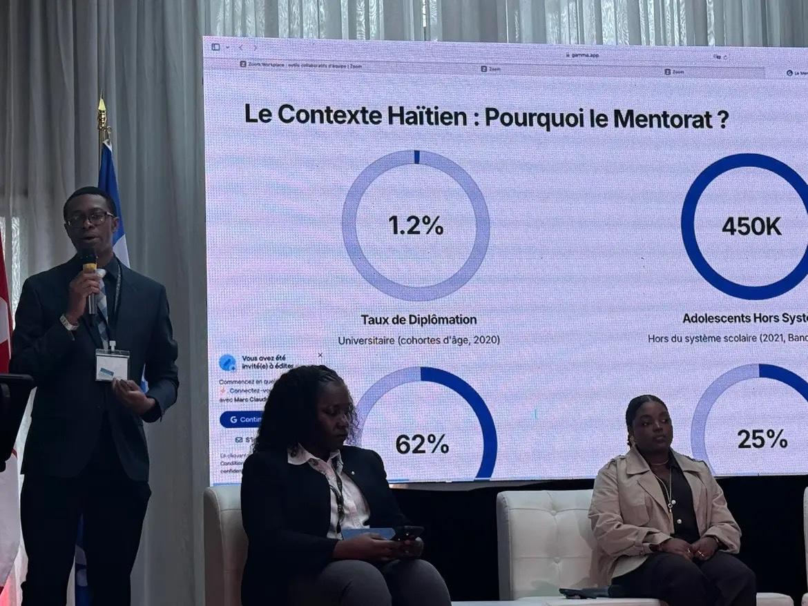 MarcRClaude's tweet photo. It was great to speak at the 8th edition of the JIDH in Montreal this weekend.

I enjoyed connecting with bright minds and leaders from the Diaspora and beyond. 

Thank you to the organizing team behind this event. 

🔗 https://t.co/iYbFWfxfef https://t.co/7sD7cYQ44Z