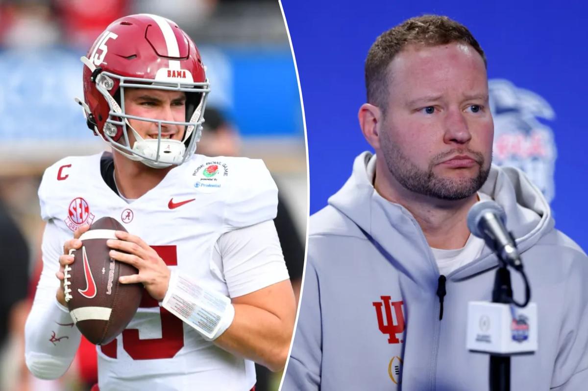 nypost's tweet photo. Indiana defensive coordinator punches back at Ty Simpson's 'bad take', chides Alabama fans https://t.co/PbXzxlKPlq https://t.co/HcK5Ys7HD6