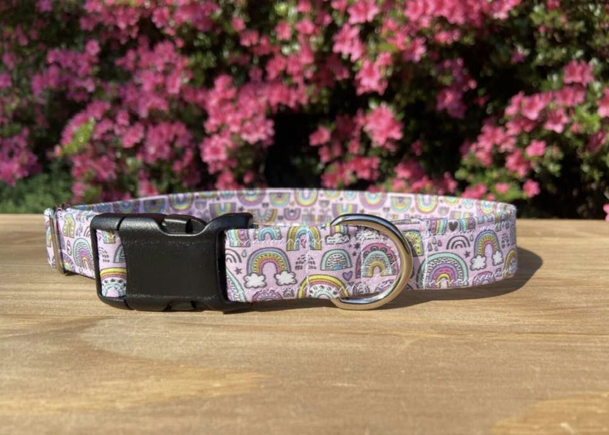 🌈 Brighten up your pup’s look with this handmade rainbow collar 💕🐶Durable, comfy, and full of personality!🛒 muttstuffnc.etsy.com/listing/449032…
#Dog #Collar #DogStyle #ShopSmall