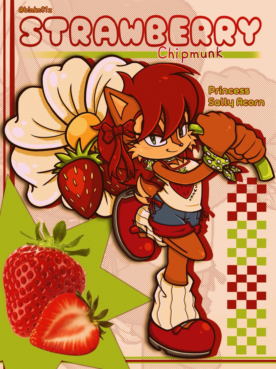 BLNKN01Z's tweet image. Strawberry Sally Acorn~ finished!❤️🍓
#sallyacorn #sonic #strawberry #sonicthehedgehog