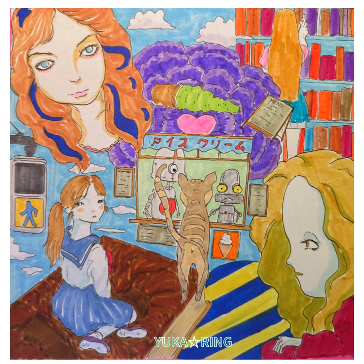 かとうゆかり🌹一発描きイラストアート🌹 tweet media