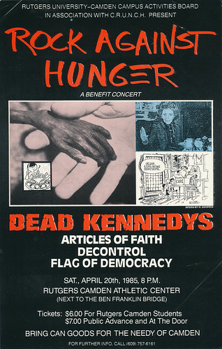 PunkRockStory's tweet image. 41 years ago today
Dead Kennedys at the Rock Against Hunger show, Rutgers Camden Athletik Center, New Jersey, April 20, 1985

The lineup included Corrosion of Conformity, Articles of Faith, Flag of Democracy and Decontrol.

Photos by Tom Mihalek

#punk #punkrock #hardcorepunk