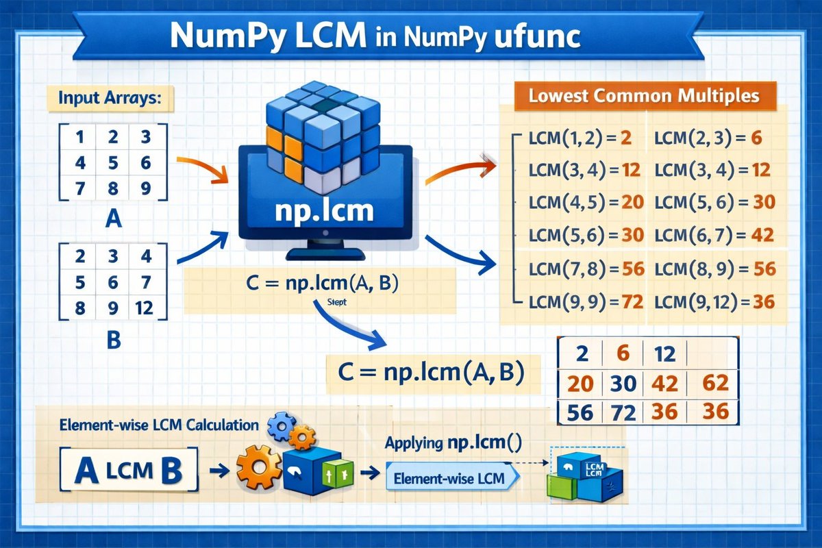 matetechnologie's tweet image. NumPy LCM calculation explained visually #py #python #tutorial 
Support Our Tutorial: matetools.gumroad.com/l/gftqn