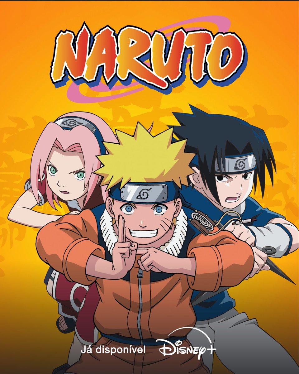 BorutoExplorer's tweet photo. Breaking News 🔥 

A série em anime "Naruto" de Masashi Kishimoto chegou ao catálogo ao Disney+ Brasil. É a primeira vez que a série do ninja laranja chega ao catálogo. https://t.co/4Ji0kfyhCa