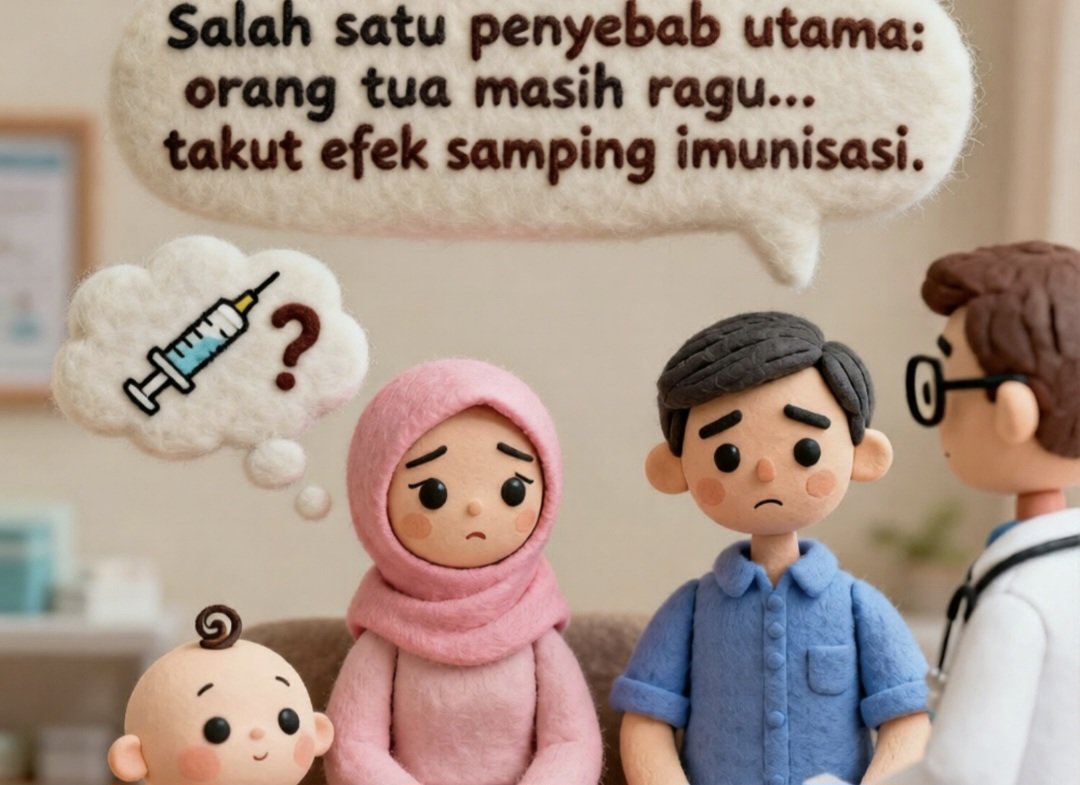 Aslinaryafa's tweet photo. Ayah/bunda, yuk ubah mindsetnya. Jangan takut anaknya kenapa kenapa kalau diimunisasi, tapiiiii takutlah anaknya kenapa kenapa kalau tidak diimunisasi..
Imunisasi adalah ikhtiar kita untuk melindungi buah hati dari penyakit menular berbahaya.. https://t.co/CrxWUC1dgz