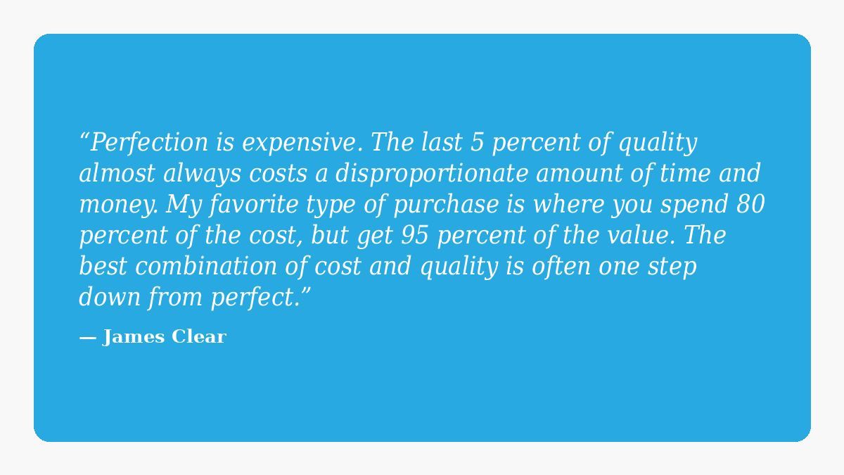tgutka's tweet image. The last mile is always the most expensive. The analyst who needs one more data point before deciding isn't reducing risk - just delaying.
#QOTD