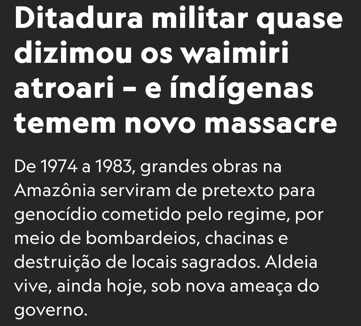 SamiraSagrURSS's tweet photo. O erro da esquerda atual é ser frouxa, vamos nos radicalizar pelo amor de Deus, nos anos 60 um dos dilemas mais comuns era “índio bom é índio morto” por homens como ele https://t.co/u8G23vq6Ao