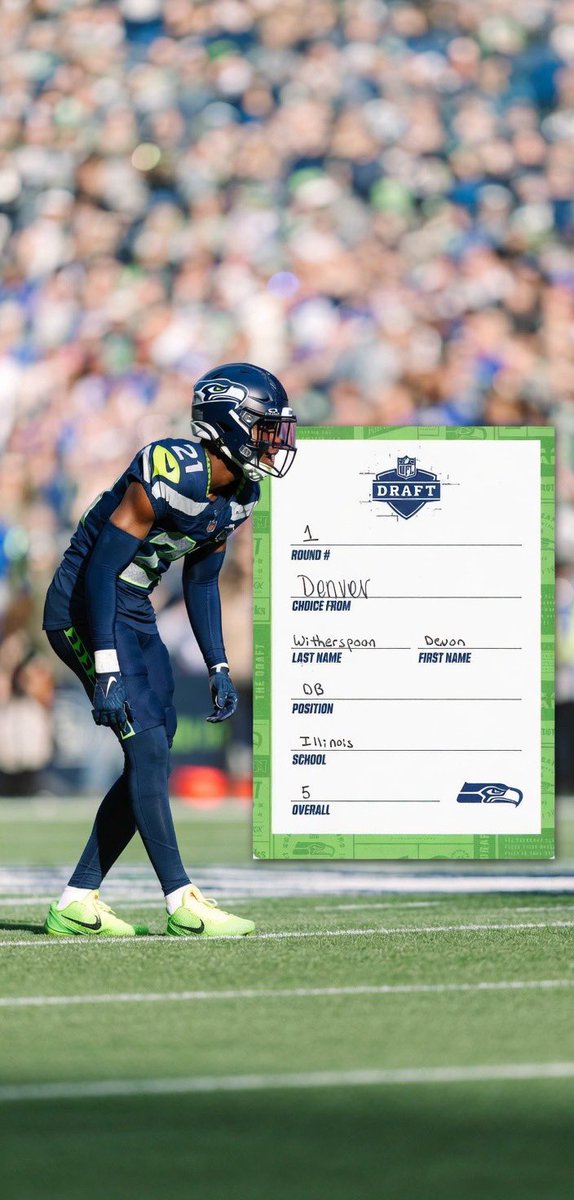 thathawksgirl's tweet image. Spoon! #NFLdraft week wallpaper! Art by the @Seahawks I only adjusted the proportions. 💙💚
#Seahawks #DevonWitherspoon