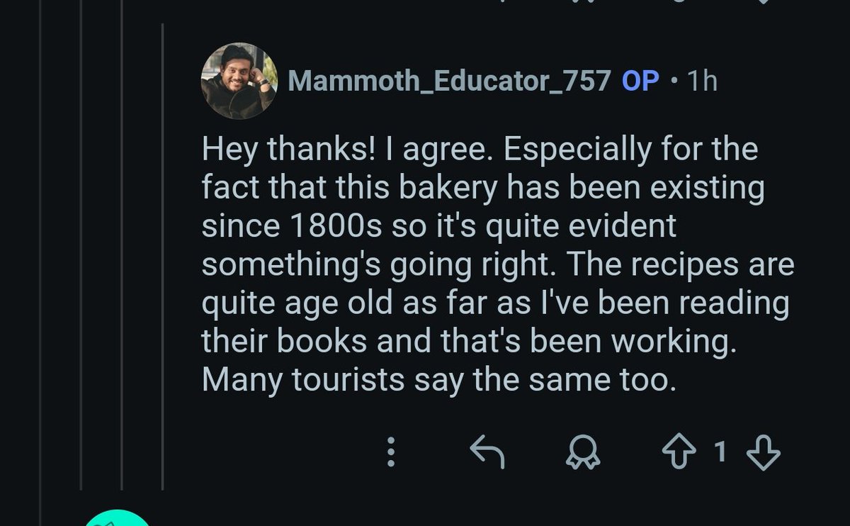 amitgupta75's tweet photo. @Fire_and_Move @DipeshDutt Another food blogger who thinks that Bakehouse has existed since the 1800s. https://t.co/nmu83YrBev