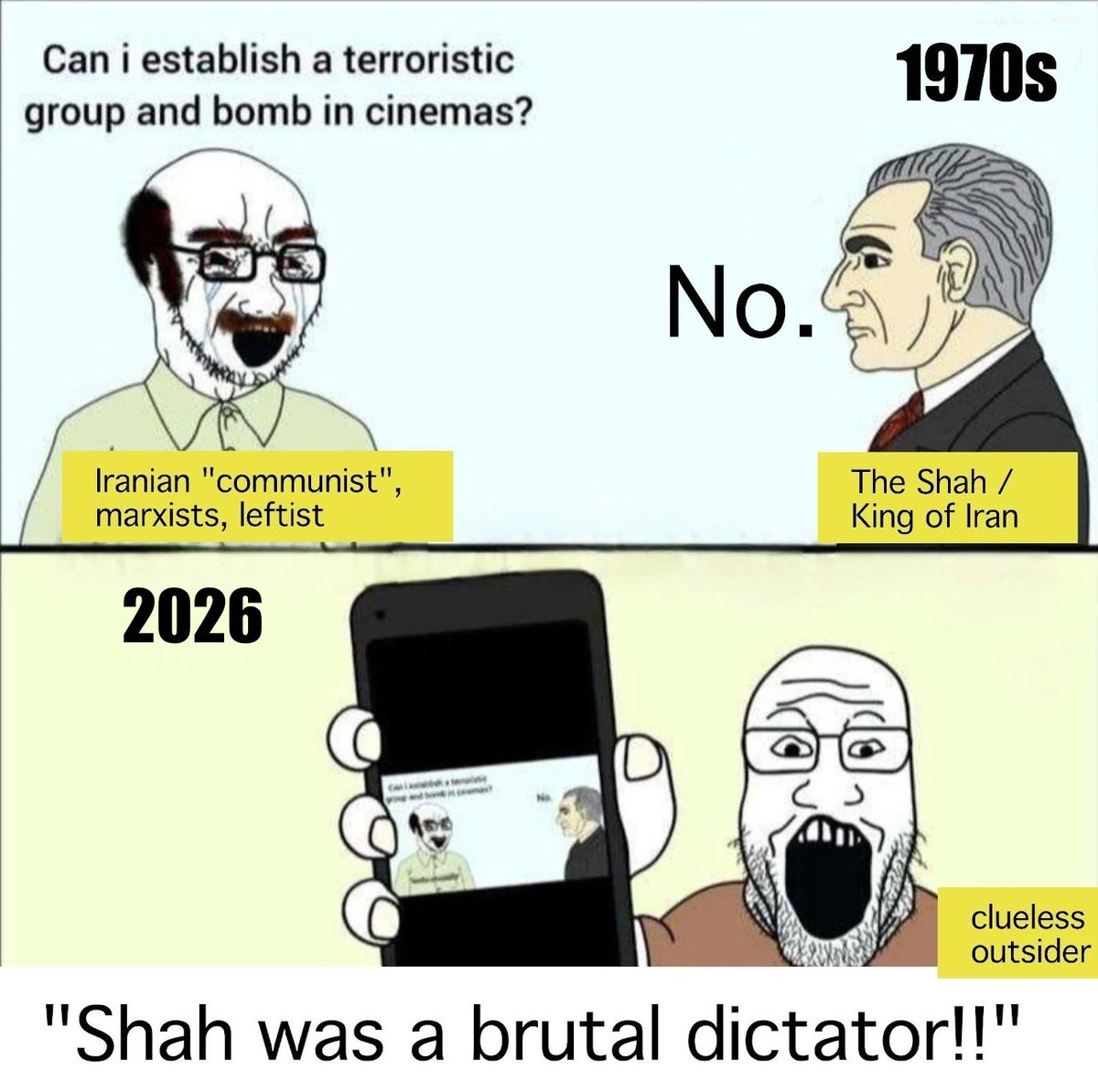 The Shah was an evil dictator🤡