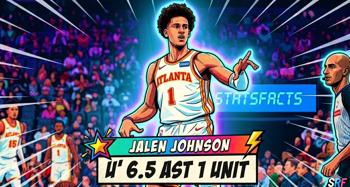 STATSFACT5's tweet image. #NBA April 20th (Play #1) 

🚨RUN IT BACKKKKKKK🚨

🌟J JOHNSON - UNDER 6.5 AST
🏷️(+110)
📚(BETR)
🎮(#Hawks @ #Knicks)

LEAVE A ❤️ IF TAILING + HYPED!
———————————————————
I’ve been waiting for a 7.5 line to open up but all books are just offering 6.5 for + money.. maybe near tip