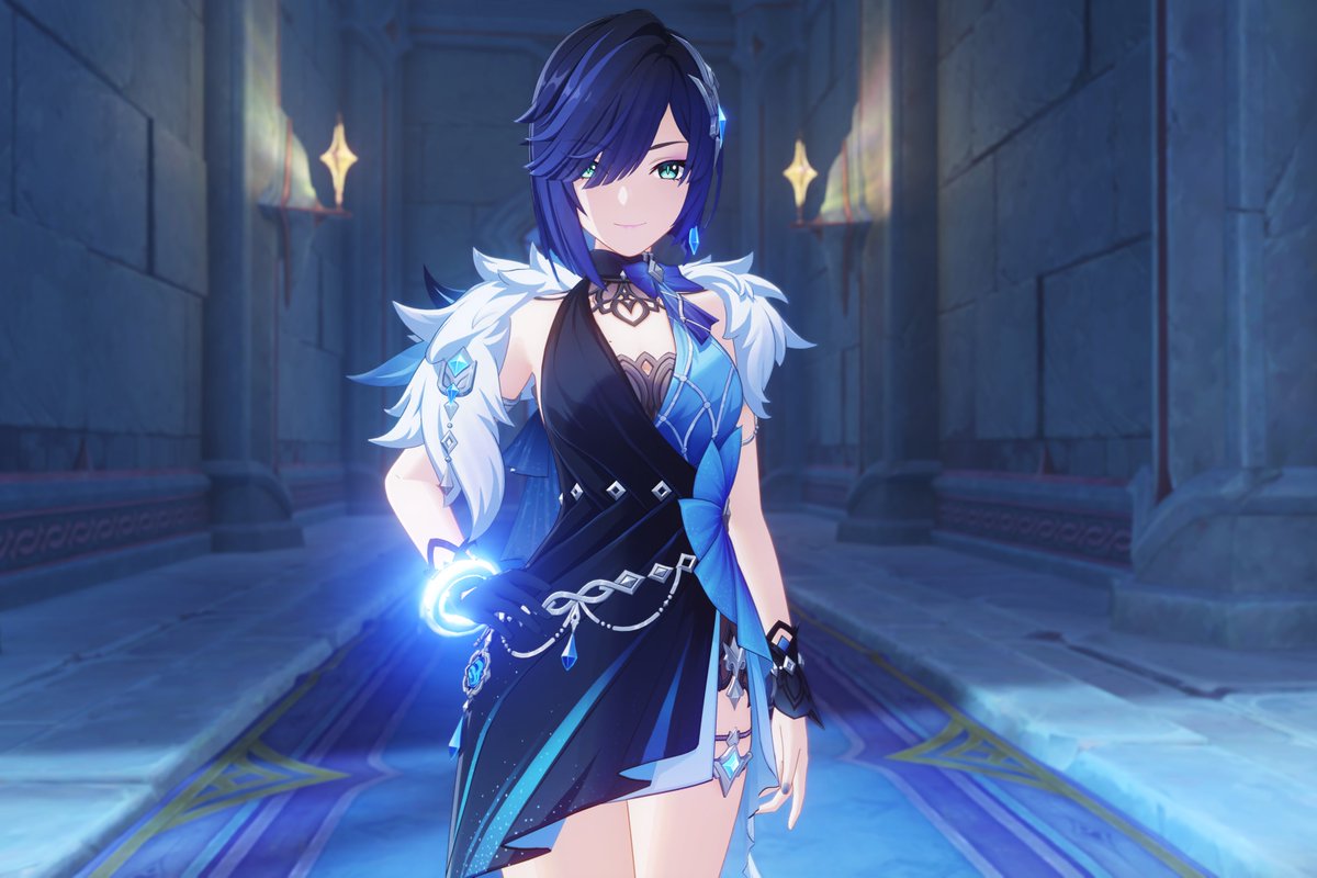 BlueMoh7's tweet image. [ Yelan ] #Yelan #GenshinImpact #videogames #miHoYo #PhotoMode