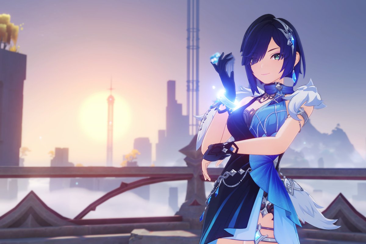 BlueMoh7's tweet image. [ Yelan ] #Yelan #GenshinImpact #videogames #miHoYo #PhotoMode