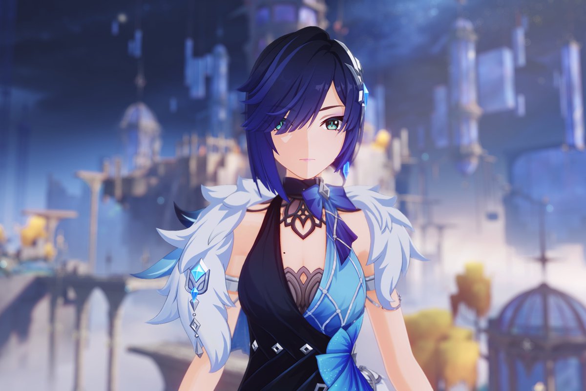 BlueMoh7's tweet image. [ Yelan ] #Yelan #GenshinImpact #videogames #miHoYo #PhotoMode